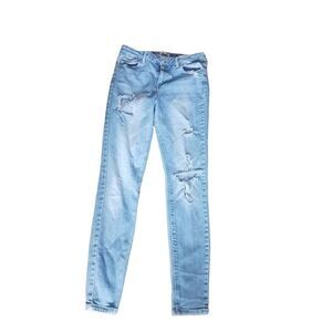Mudd girls 16 junior adjustable waistline distressed